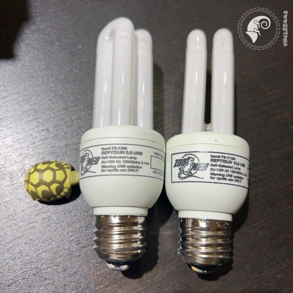 蛋叔叔-Zoomed迷你紫外線燈/5.0/10.0/雨林型/沙漠型/2U/UVB/紫外線燈套組/小深桶/燈罩/補鈣燈-細節圖3