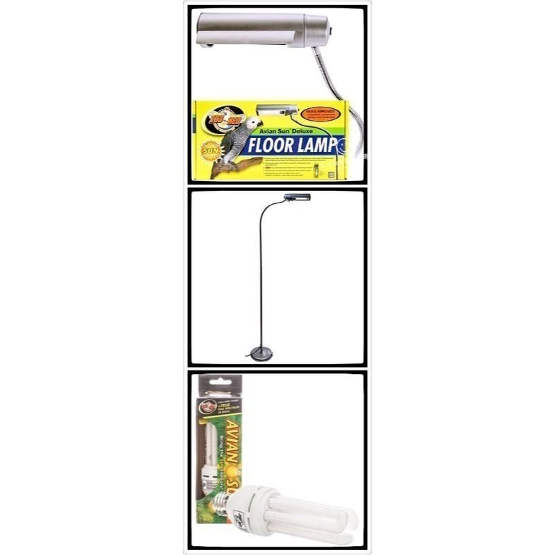 蛋叔叔-Zoomed鳥用座地燈+鳥用UVB燈套組/寵物鳥/鸚鵡/太陽/玄鳳/紫外線燈/燈座/曬燈/補鈣/曬太陽-細節圖4