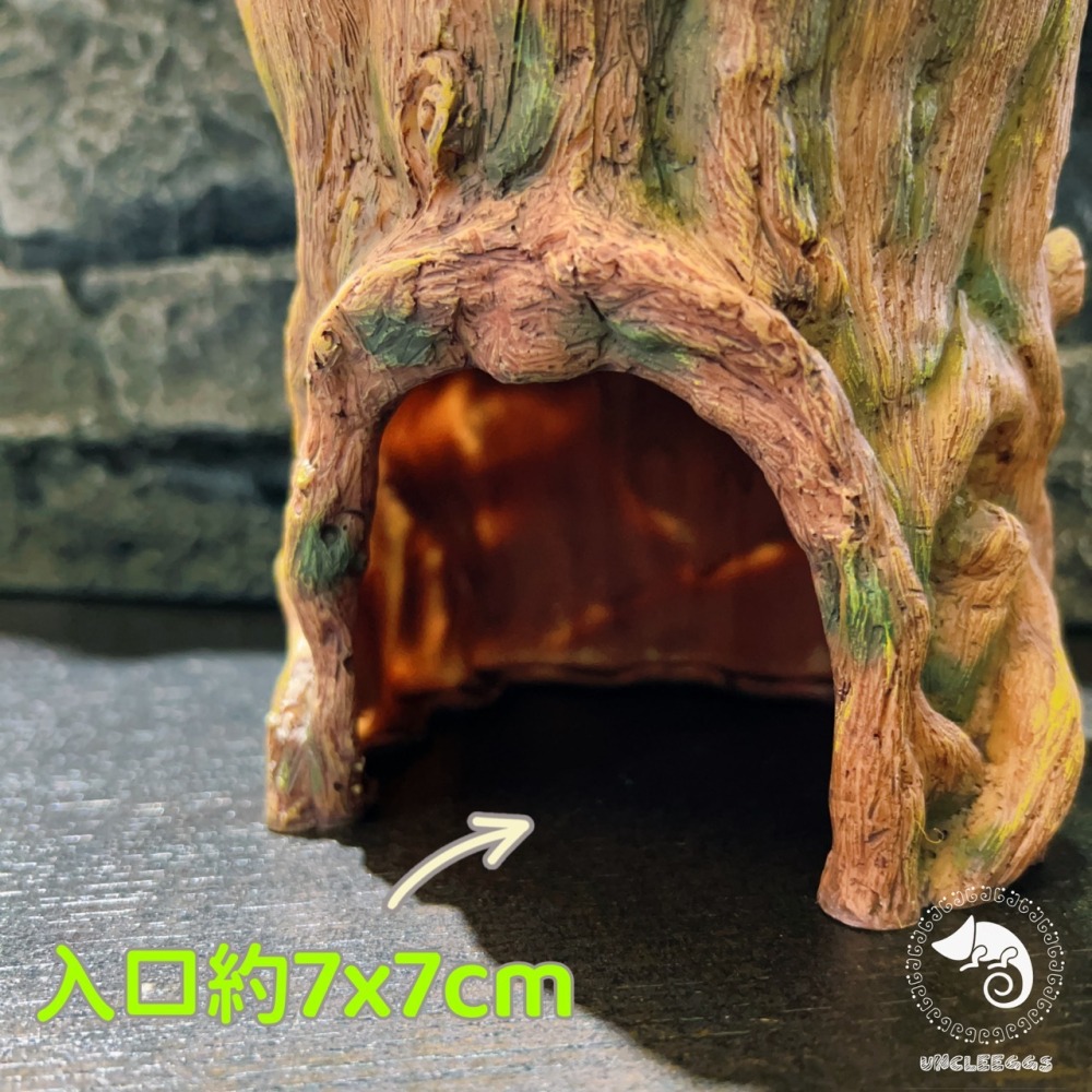 蛋叔叔-LD-加濕樹根躲藏洞/樹幹/樹枝/守宮洞/守宮屋/躲避屋/加濕屋/陶瓷/洞穴/肥尾守宮/豹紋守宮/睫角守宮/角蛙-細節圖3