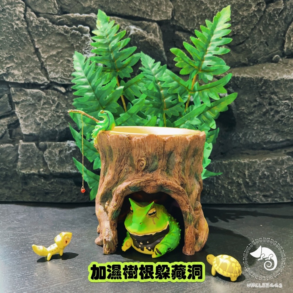 蛋叔叔-LD-加濕樹根躲藏洞/樹幹/樹枝/守宮洞/守宮屋/躲避屋/加濕屋/陶瓷/洞穴/肥尾守宮/豹紋守宮/睫角守宮/角蛙-規格圖8