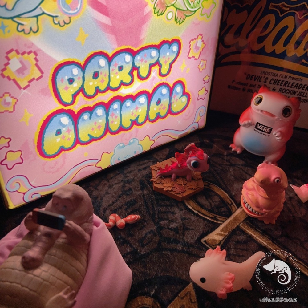 蛋叔叔-Party Animal派對燈箱/鋁合金/UNCLEEGG/畫布燈箱/掛畫/小夜燈/裝置藝術-細節圖7