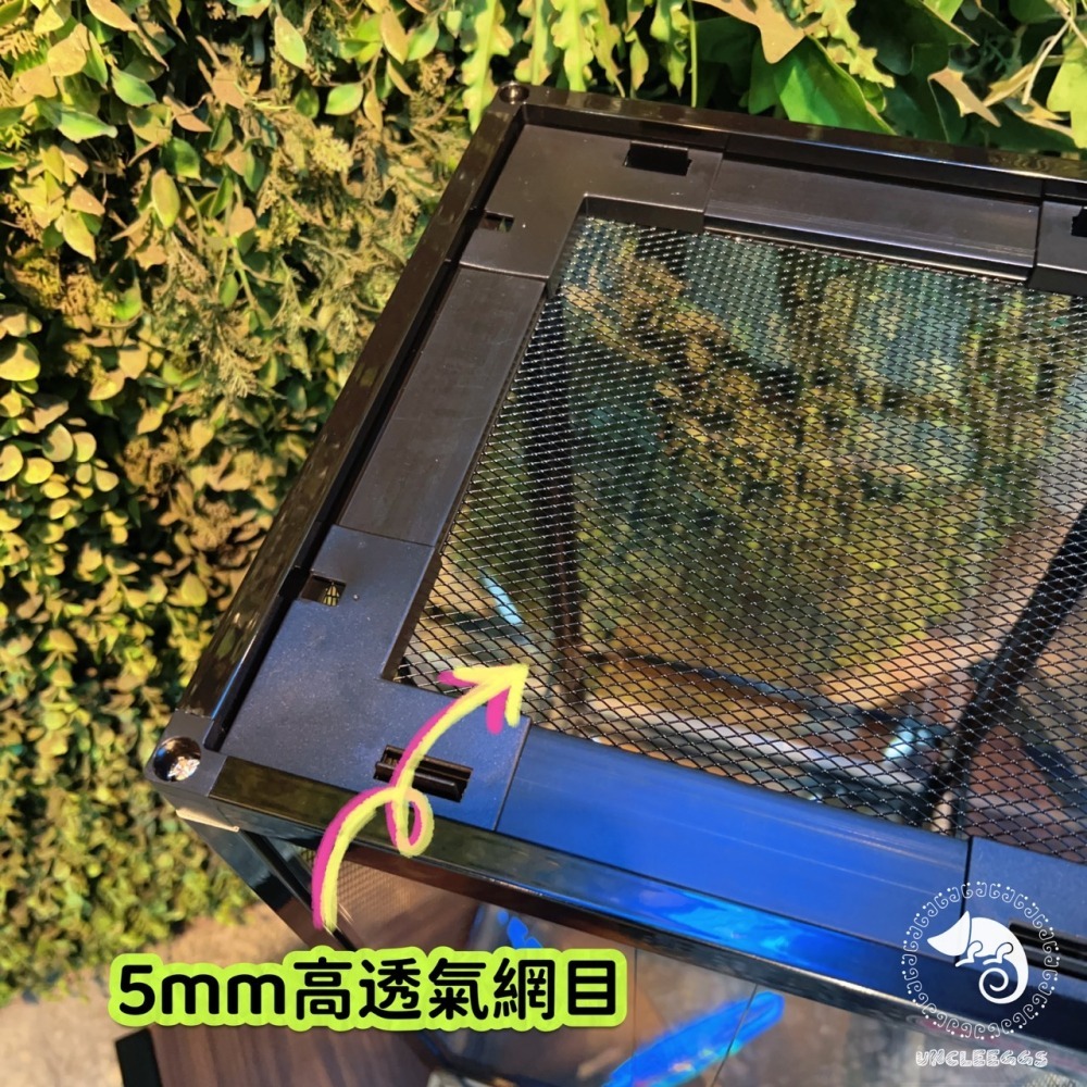 蛋叔叔【免運費】鋁框半網樹棲缸/爬蟲箱/寵物箱/寵物缸/樹棲缸/樹棲型/巨人守宮/睫角守宮/變色龍/雨林缸/造景缸-細節圖4