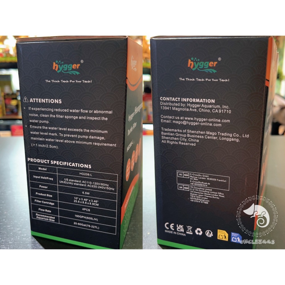 蛋叔叔-Hygger-阿波羅蜂巢低水位過濾器/角落型/烏龜過濾器/蠑螈/六角恐龍/角蛙過濾器/蛋龜/幼龜/鑽紋龜/吸底-細節圖9