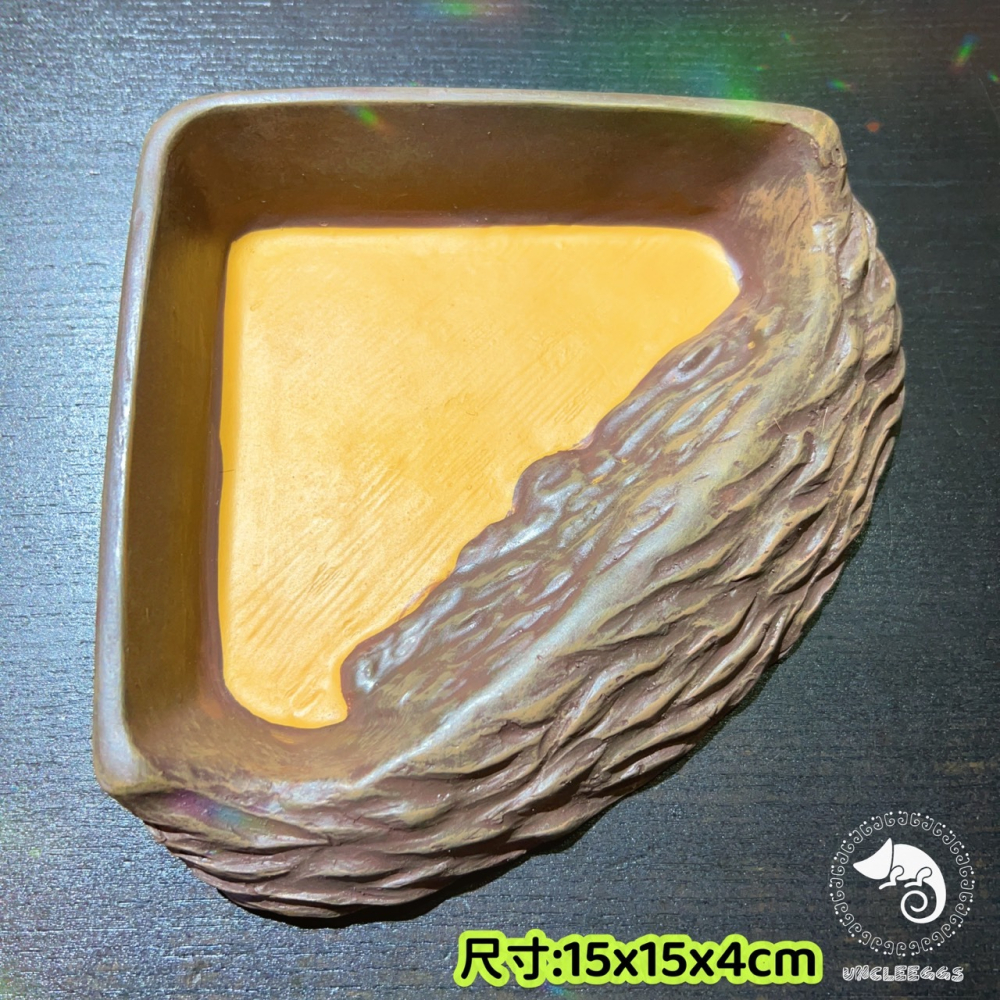 蛋叔叔-三角形餵食盆/A8750/水盆/食盆/水盤/斜坡/角落水盆/直角水盆/陸龜用/蜥蜴用-細節圖5