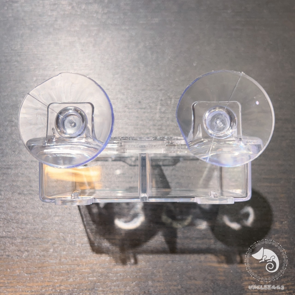 蛋叔叔-NOMO-雙格防逃食盆/樹棲型/防逃逸/水盆/食盆/餵食盆/果泥盆/麵包蟲/度比亞/睫角守宮/巨人守宮/蓋勾亞-細節圖5