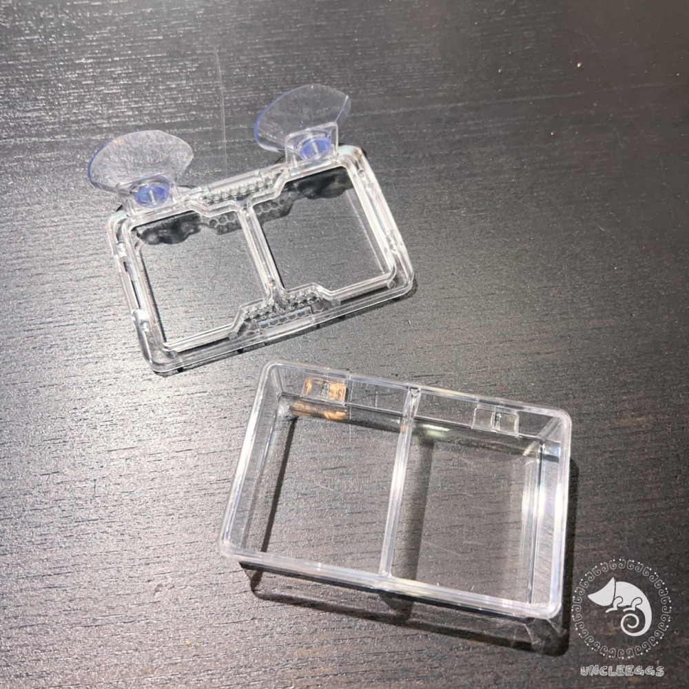 蛋叔叔-NOMO-雙格防逃食盆/樹棲型/防逃逸/水盆/食盆/餵食盆/果泥盆/麵包蟲/度比亞/睫角守宮/巨人守宮/蓋勾亞-細節圖6