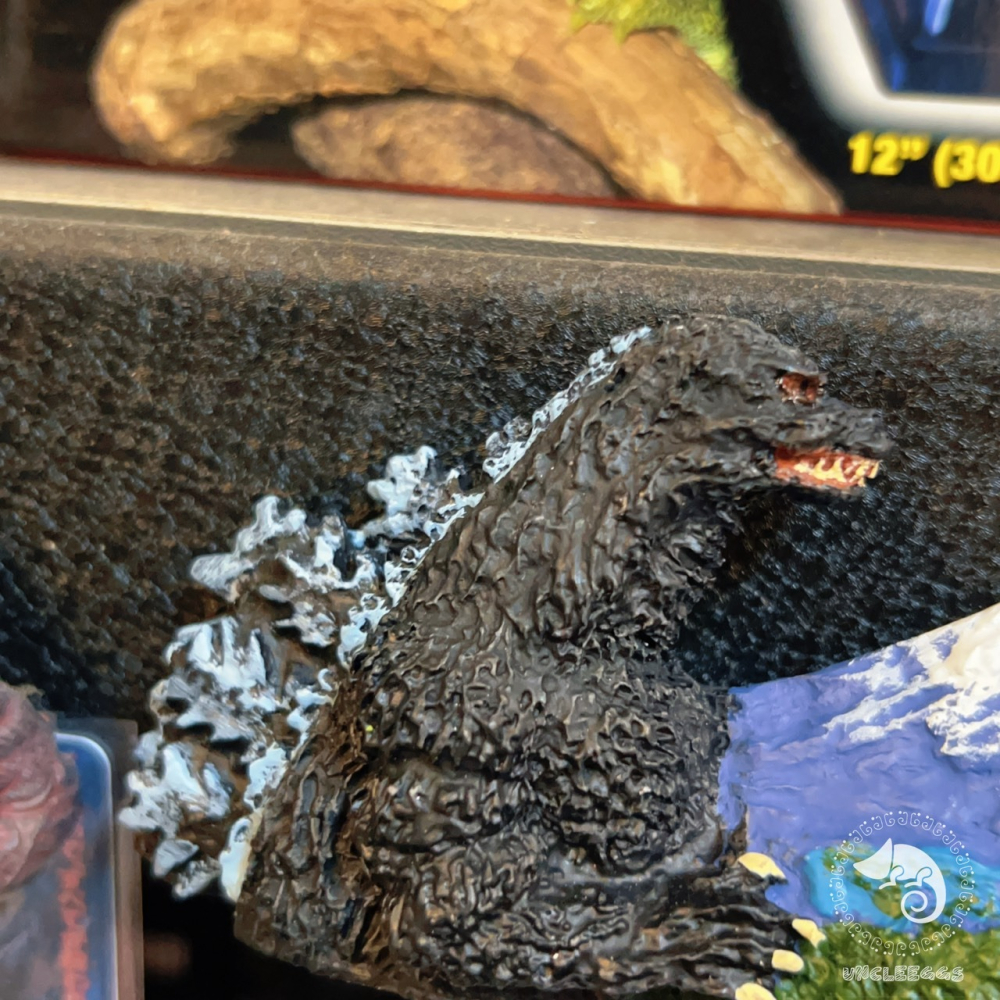 蛋叔叔-哥吉拉x富士山限量立體磁鐵/ゴジラ/頭雕/浮世繪/磁吸式/Goodzila/MountFuji/ふじさん/怪獸王-細節圖4