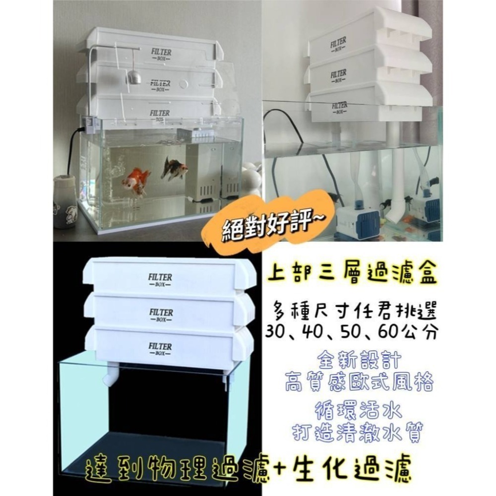 蛋叔叔-硬式上部三層過濾盒/上部過濾器/滴流盒/乾溼分離/物理過濾/生物過濾/過濾設備/雨林過濾/系統過濾/烏龜缸過濾-細節圖2
