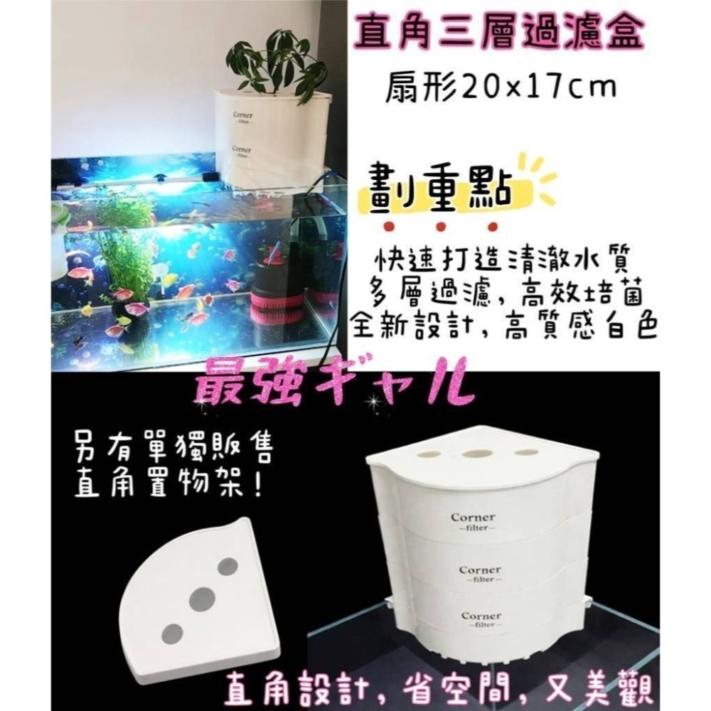 蛋叔叔-直角三層過濾盒/三層過濾盒/上部過濾器/滴流盒/乾溼分離/物理過濾/生物過濾/過濾設備/雨淋過濾/系統過濾-細節圖2