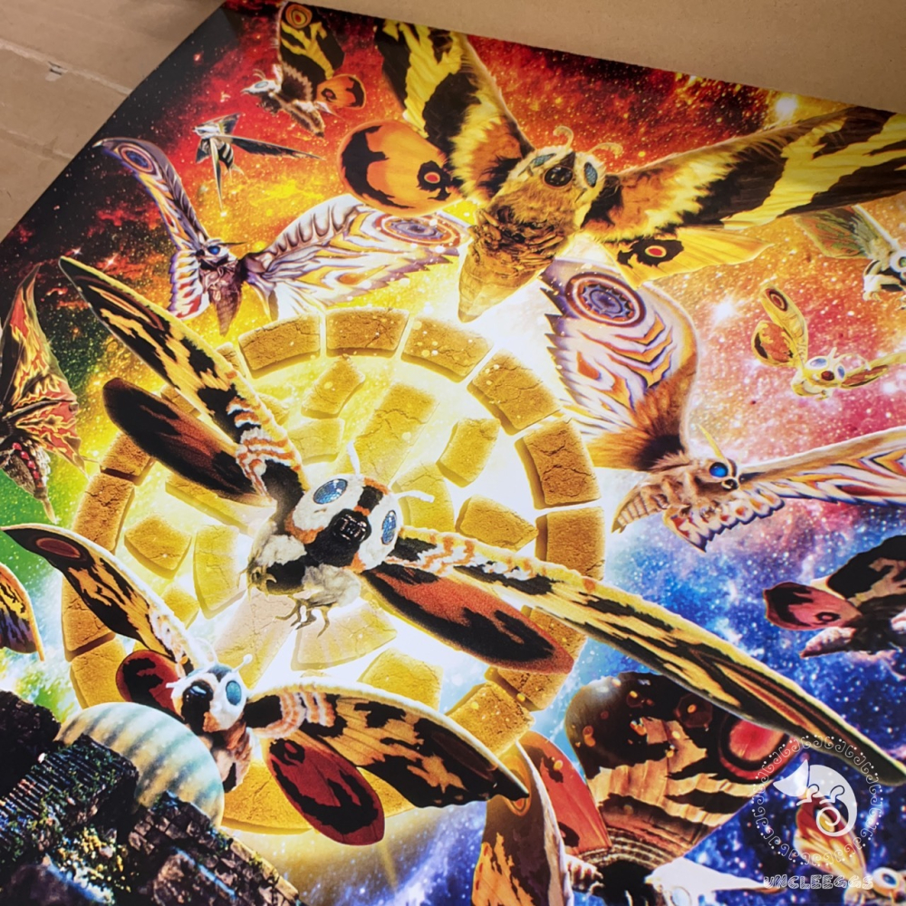 蛋叔叔【限量】墓場的畫廊限定/MOTHRA YEAR限定B2海報/極彩色的大決戰/摩斯拉/モスラ/65周年/摩姐/哥吉拉-細節圖5