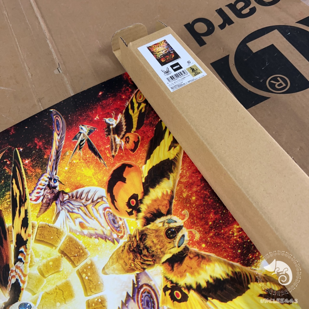 蛋叔叔【限量】墓場的畫廊限定/MOTHRA YEAR限定B2海報/極彩色的大決戰/摩斯拉/モスラ/65周年/摩姐/哥吉拉-細節圖8