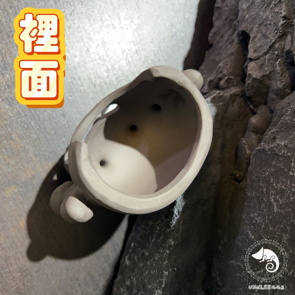 蛋叔叔-MR-黑砂陶瓷螃蟹洞穴/保濕/洞穴/躲藏洞/守宮洞/守宮屋/米蝦/蛇窩/加濕洞/螯蝦/陶瓷屋/蠑螈/短雕/水晶蝦-細節圖8