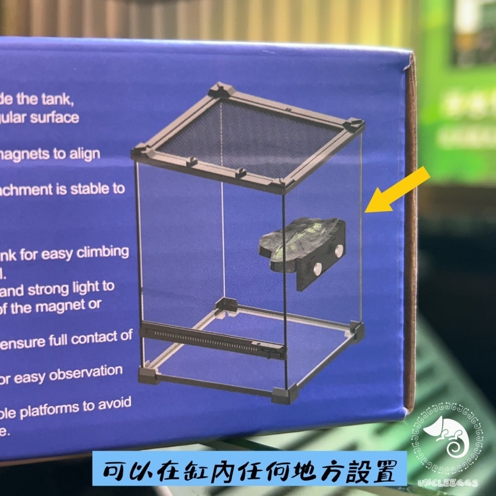 蛋叔叔-NOMO-磁吸式曲面爬台/浮台/爬台/曬台/烏龜島/3D景/紅眼樹蛙/巨人守宮/雨林景/造景/睫角守宮/幼龜爬台-細節圖9