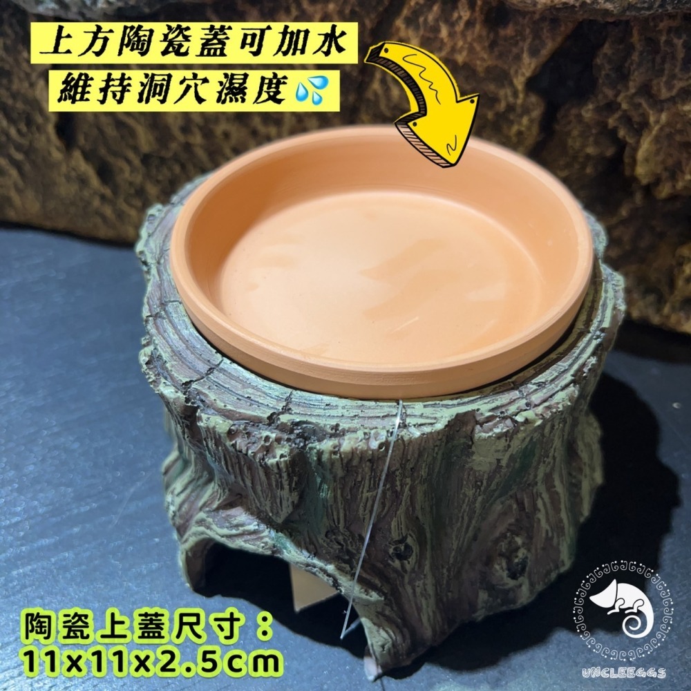 蛋叔叔-陶瓷產蛋樹洞/躲藏洞/躲避屋/加濕洞穴/守宮屋/爬蟲產房/蛋盒/孵蛋盒/產卵器/繁殖/守宮繁殖/守宮洞/躲避屋-細節圖7