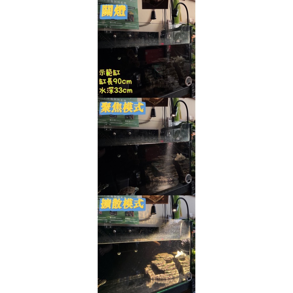 蛋叔叔-多功能投射桶燈/二段式/聚光燈/擴散燈/LED/魚缸燈/投射燈/溪流缸/苔蘚缸/雨林缸/公仔燈/自然光/夾燈-細節圖2