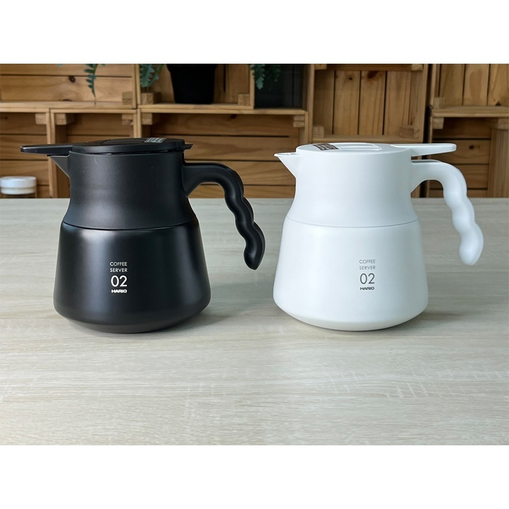 HARIO V60不鏽鋼保溫咖啡壺 白/黑 PLUS (600ml)-細節圖3