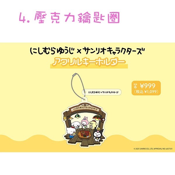 《Nishimura Yuji 西村裕二》×《三麗鷗角色》聯名商品-規格圖1