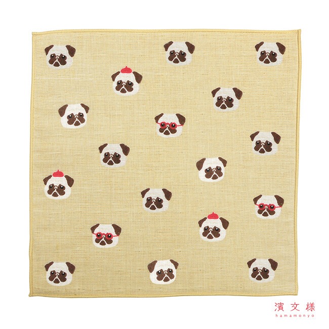 🇯🇵【日本製】濱文様 Hamamonyo 半水洗純棉日式手帕-規格圖1