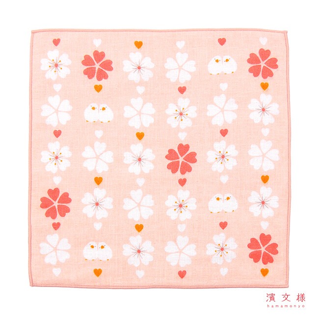 🇯🇵【日本製】濱文様 Hamamonyo 半水洗純棉日式手帕-規格圖1