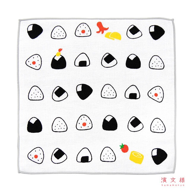🇯🇵【日本製】濱文様 Hamamonyo 半水洗純棉日式手帕-規格圖1