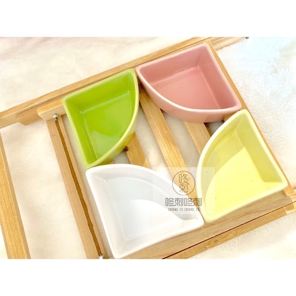 咚刺咚刺 刺蝟 蜜袋鼯 鼠鼠 倉鼠 睡鼠 姆指松鼠 斜口 防翻 瓷碗 陶瓷食盆 食盆-細節圖5