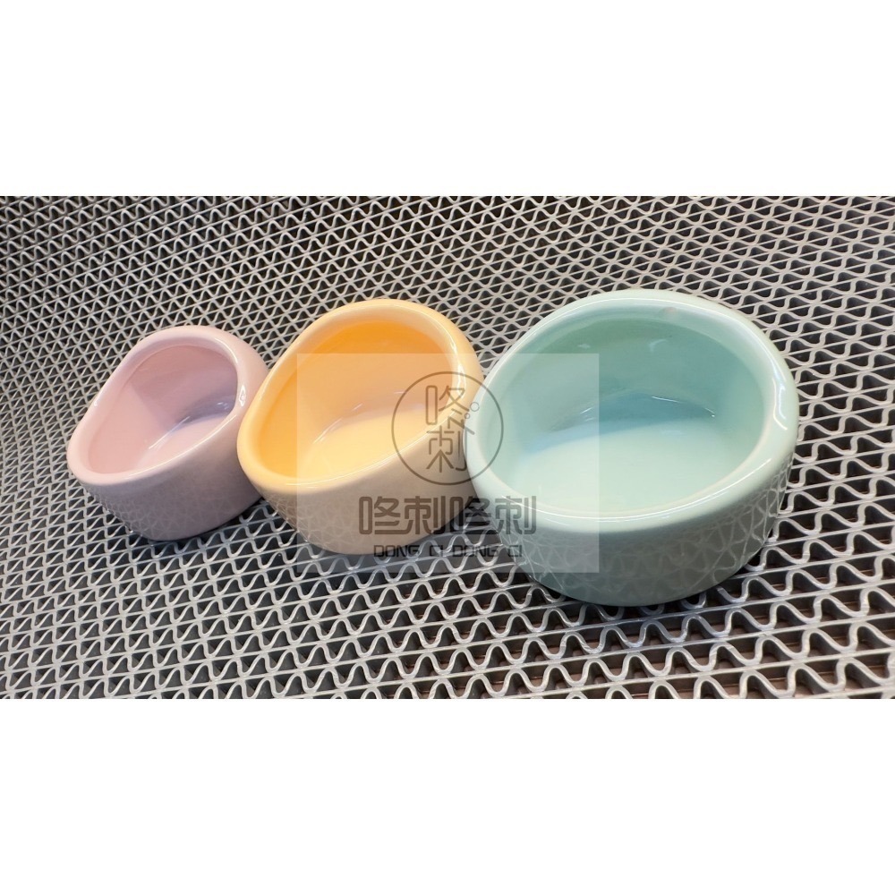 咚刺咚刺 刺蝟 蜜袋鼯 鼠鼠 倉鼠 睡鼠 姆指松鼠 斜口 防翻 瓷碗 陶瓷食盆 食盆-細節圖2