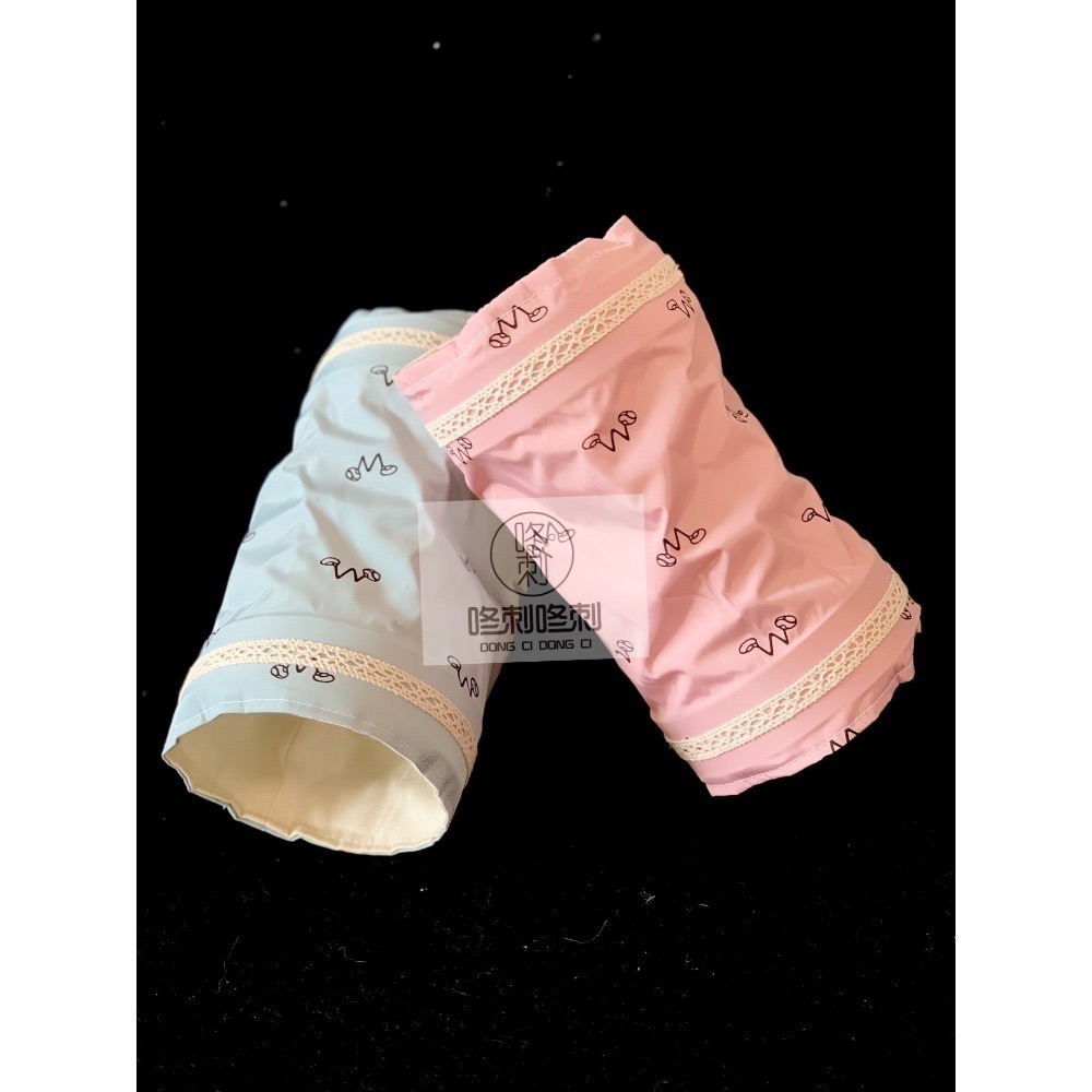 咚刺咚刺 刺蝟專用單通 三通 隧道 刺蝟玩具 涼窩 可愛花布隧道-細節圖3