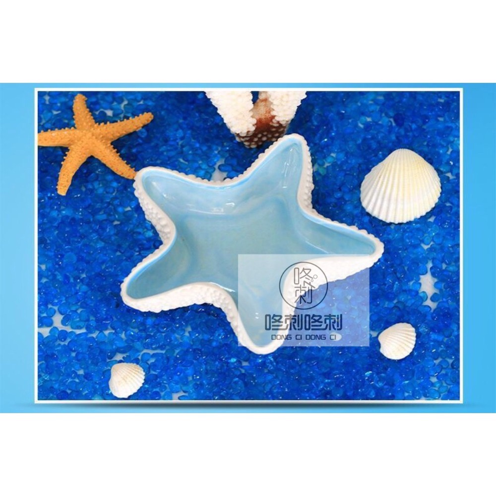 咚刺咚刺 精選海星陶瓷造型精品 刺蝟 蜜袋鼯 海星瓷碗 食盆-細節圖2