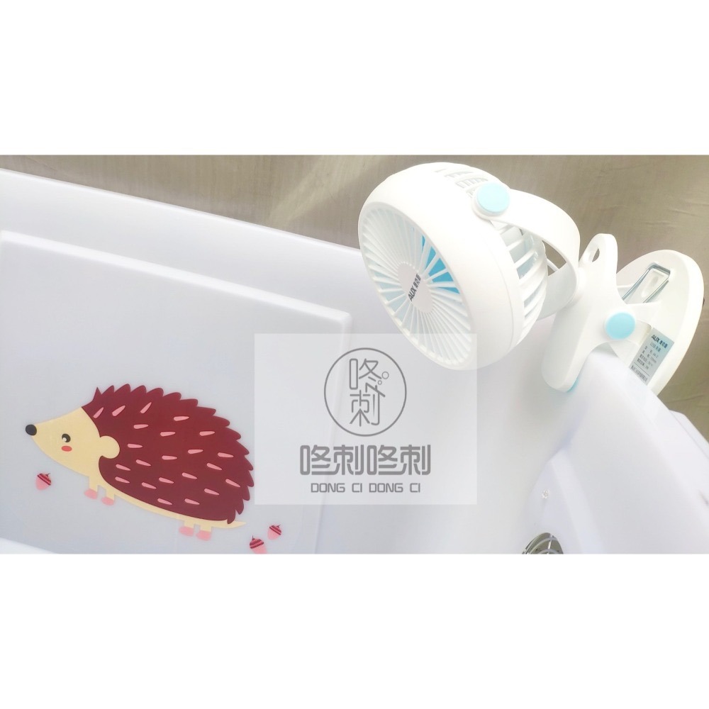 咚刺咚刺 夏日專賣 USB夾式風扇 夾扇 散熱 降溫 小物 刺蝟 蜜袋鼯-細節圖3