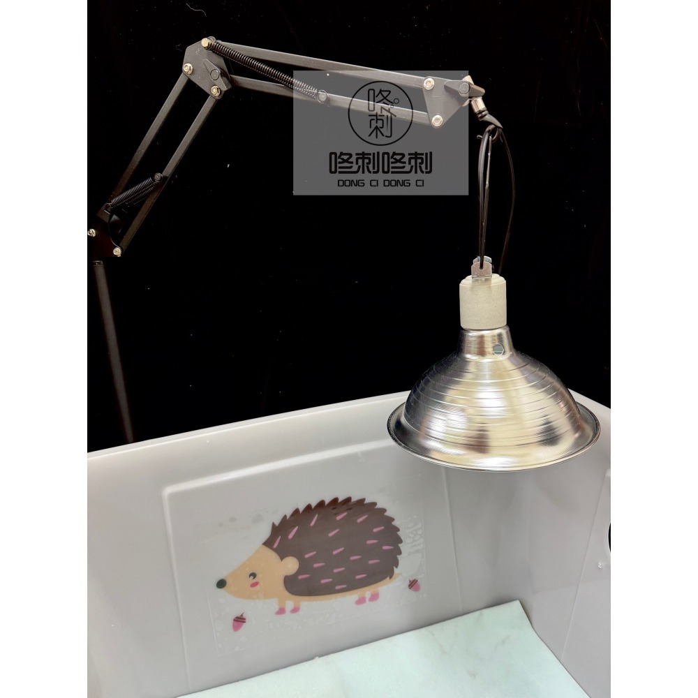 咚刺咚刺 刺蝟 蜜袋鼯 陶瓷保暖燈 無光保暖燈 發熱不發光 鼠寶 陸龜 澤龜 爬蟲 兩棲 貓咪 都適用喔 加溫器-細節圖6