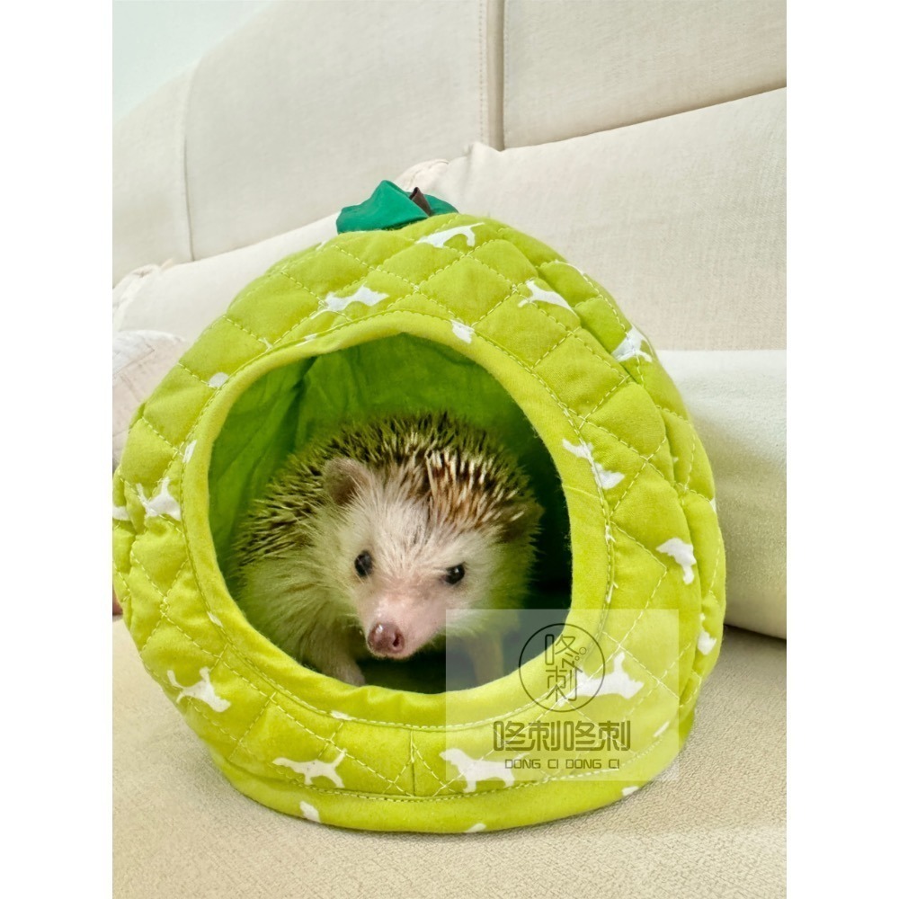 咚刺咚刺 可愛造型碉堡窩 刺蝟窩 布窩 睡袋 棉窩 蘋果窩 睡窩-細節圖3