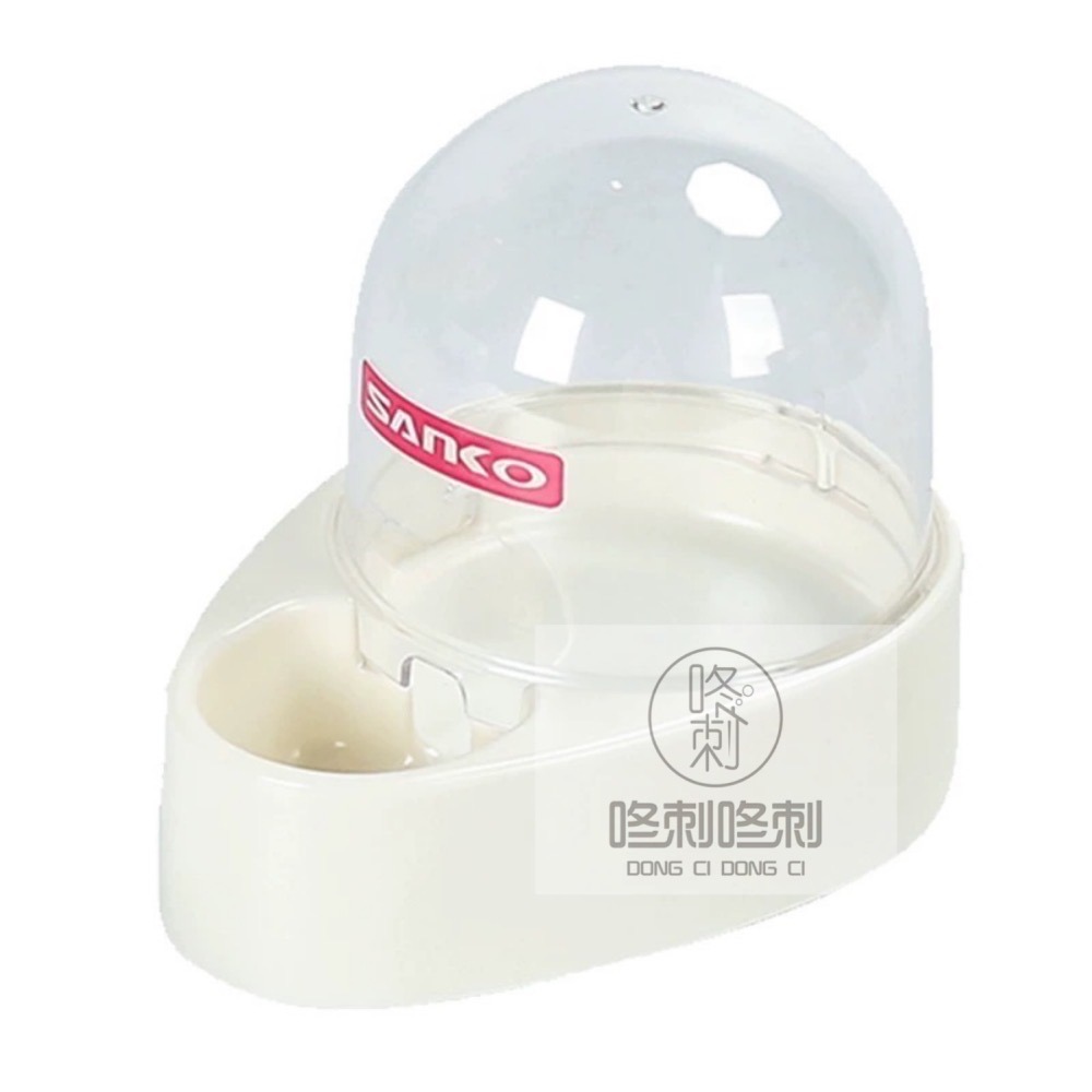 咚刺咚刺 刺蝟🦔水瓶 防翻 飲水器 水壺 自動餵水器 sanko 麗利寶 圓頂水瓶-細節圖2