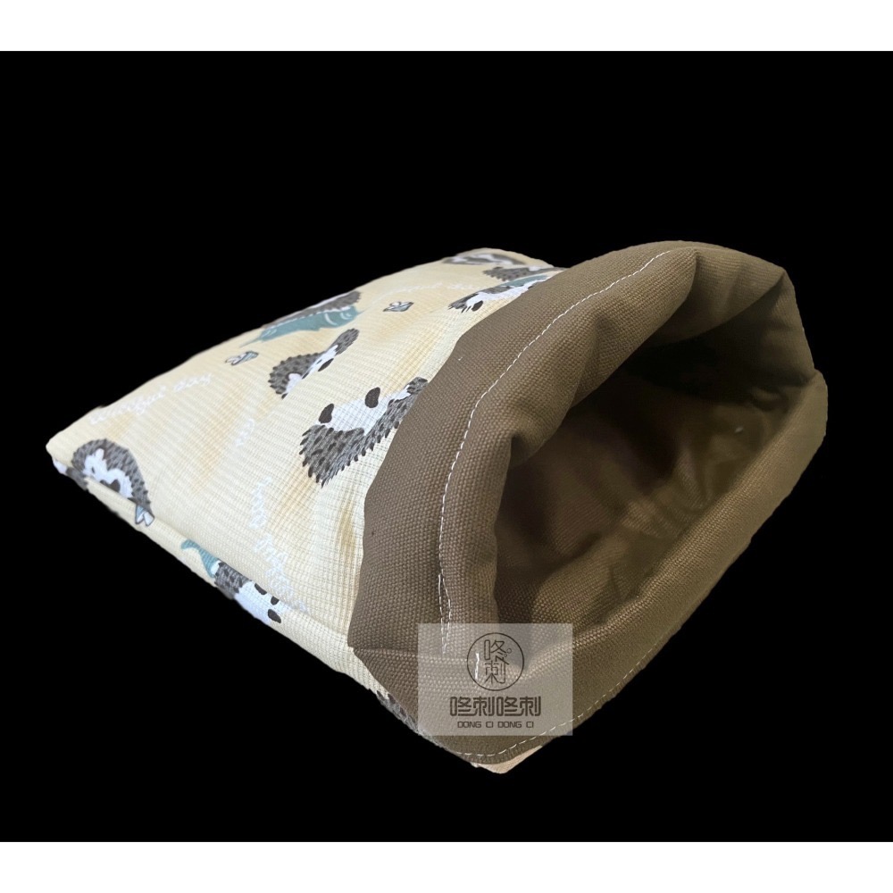 現貨 刺蝟花布-亞麻棕