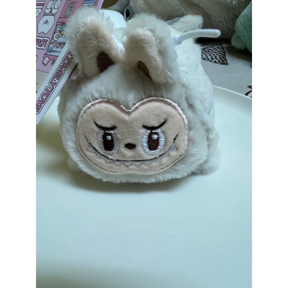 全新品👛超夯超可愛LABUBU多色絨毛小錢包小錢包零錢包可裝airpods pro耳機-規格圖2