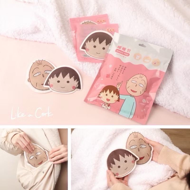 全新品🎀單售 Peanuts絕版史努比、小丸子、蠟筆小新暖暖包 多款單片售賣 正版授權 手握式暖暖包 冬日禦寒保暖-細節圖2