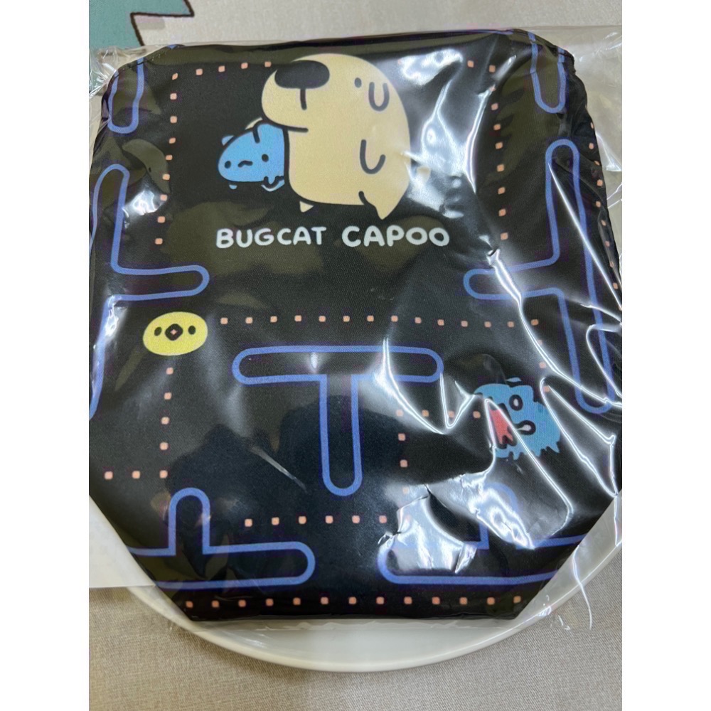 全新品🍬2024台南文博 絕版品✨限量咖波貓貓蟲CAPOO 咖波雙面飲料提袋 飲料提袋 手提袋 萬用袋 飲料袋-細節圖3