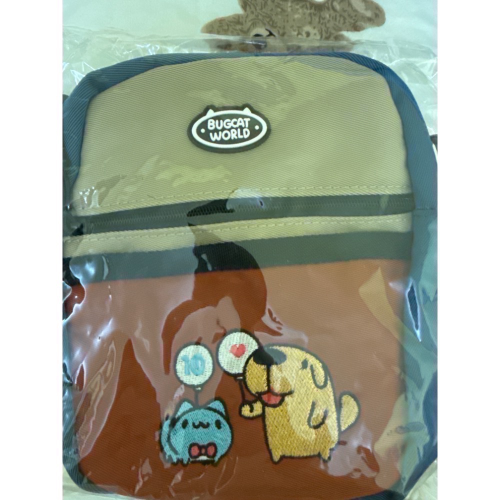 咖波狗狗拿氣球側背包