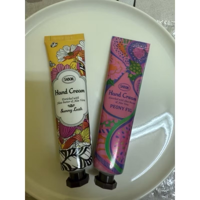 全新品🧴2024日本🇯🇵帶回✨限量 SABON 仲夏花果 &橙沐向陽護手霜30ml🩷✨💛-細節圖2