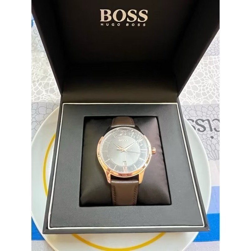 全新品⌚️出清價 BOSS 經典 男錶/女錶 美國🇺🇸購入 有禮盒 送禮 情人節 生日禮物🎁首選 ❤️深咖色-細節圖3