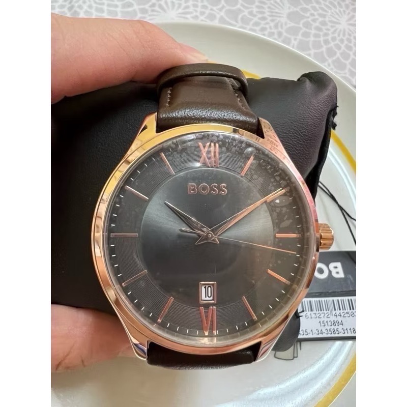 全新品⌚️出清價 BOSS 經典 男錶/女錶 美國🇺🇸購入 有禮盒 送禮 情人節 生日禮物🎁首選 ❤️深咖色-細節圖5