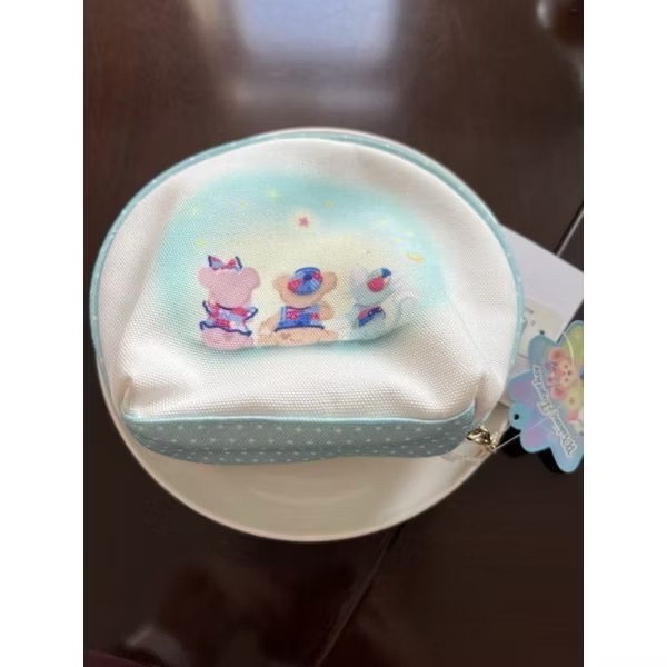 全新品💮 日本🇯🇵帶回限量東京海洋迪士尼 限定15週年許願達菲Duffy 雪莉梅與好友化妝包、萬用包-細節圖2