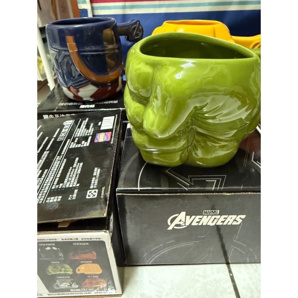 全新品⚡️🦸7-11 絕版 聯名款 復仇者聯盟 馬克杯 漫威電影 🎬 超級英雄 美國隊長隱藏版 保溫杯 限量造型馬克-細節圖3
