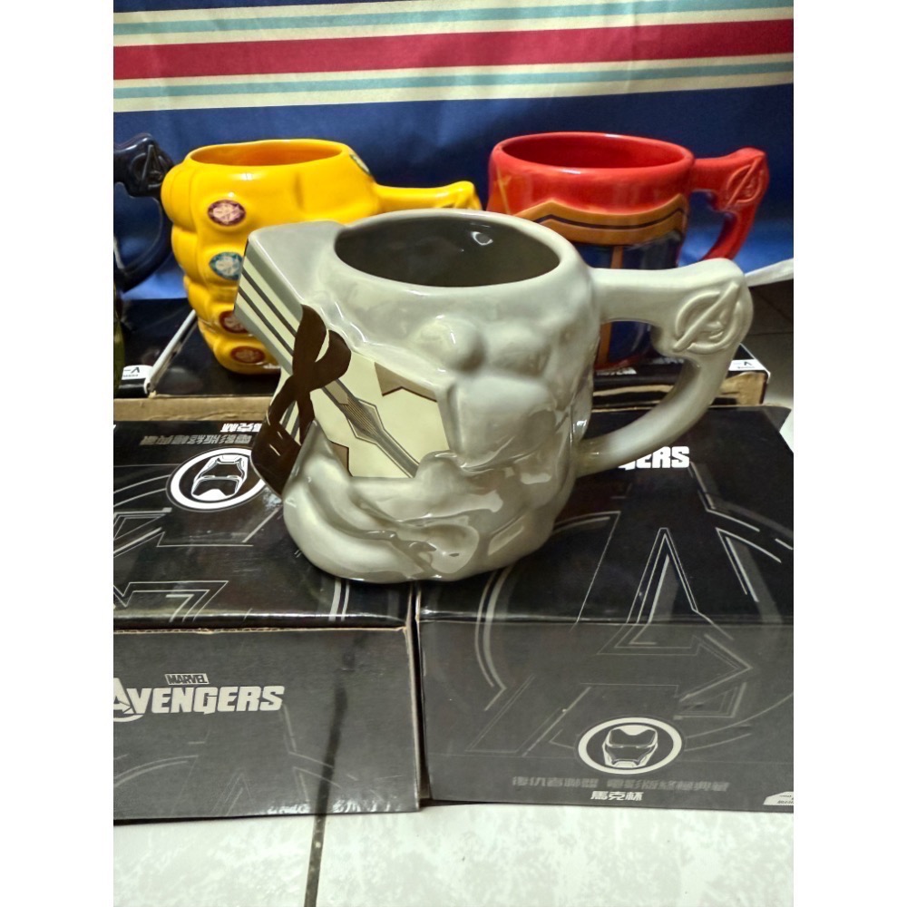 全新品⚡️🦸7-11 絕版 聯名款 復仇者聯盟 馬克杯 漫威電影 🎬 超級英雄 美國隊長隱藏版 保溫杯 限量造型馬克-細節圖6
