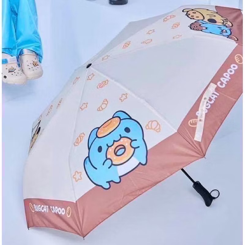 全新品🎶 現貨🔥7-11 咖波 貓錨蟲 百變甜心系列 限定收錢包系列 27吋自動雨傘 抱枕毯 擦手巾 吊飾娃娃-規格圖10