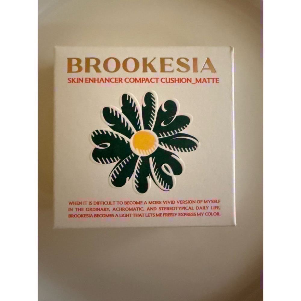 全新品🥨最後現貨🔥韓國🇰🇷 Brookesia 純素認證 小雛菊氣墊粉餅（#02自然色）12g-細節圖2