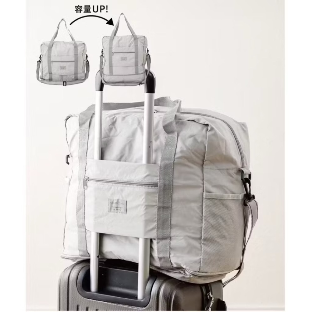 全新品🗼日本🇯🇵【3COINS】現貨🔥《3WAY》可折疊旅行手提/側背/行李箱加掛包 可收納多功能 含揹帶-規格圖4