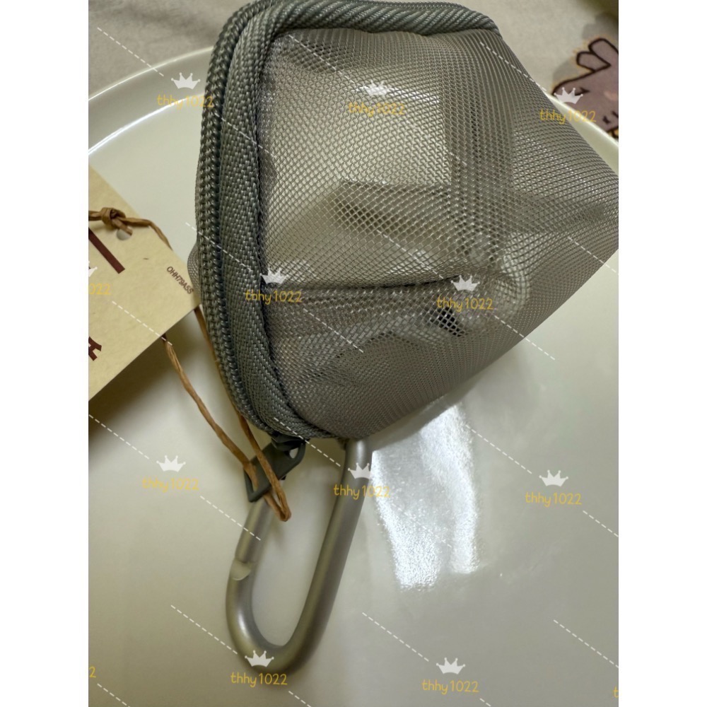 全新品⛄️日本🇯🇵帶回 無印良品 MUJI尼龍網眼 零錢包 小錢包 扣環小袋 收納袋 耳機帶 收納小袋 掛包袋-規格圖3