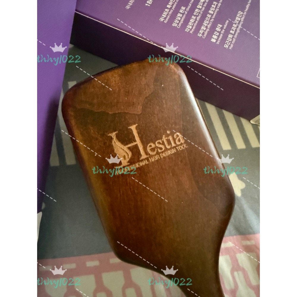 全新品🍧🇰🇷韓國 HESTIA 黃金頭皮氣墊健康梳子 蓬鬆頭髮、幫助髮絲柔順有光澤、強健髮根-細節圖4