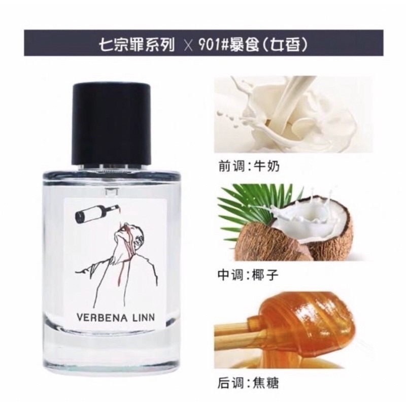 ￼verbena Linn 現貨到 七宗罪香水50ml，平價香水，懶惰 憤怒 嫉妒 傲慢-細節圖8