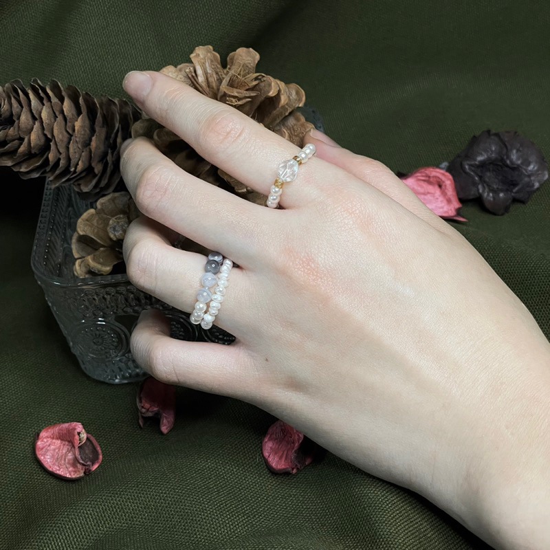 手作現貨-【緣緣水晶】串珠戒指|串珠指環｜水晶｜生日禮物｜聖誕禮物｜情人禮物｜日常單品｜ Y026-細節圖4